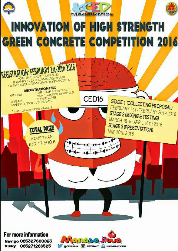 Innovation of High Strength Green Concrete Competition 2016