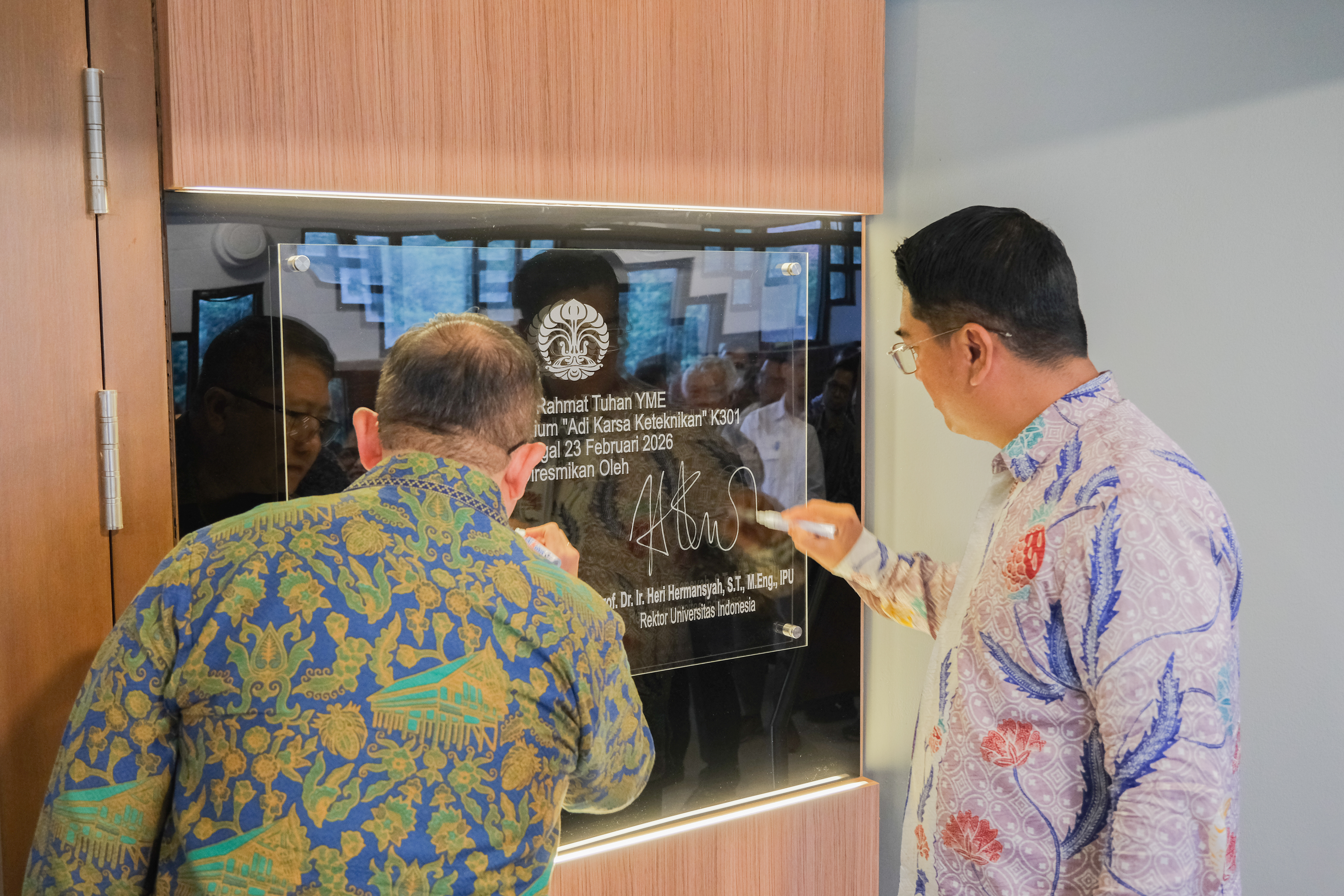 FTUI Resmikan Auditorium Adi Karsa Keteknikan K.301, Simbol Kolaborasi ...