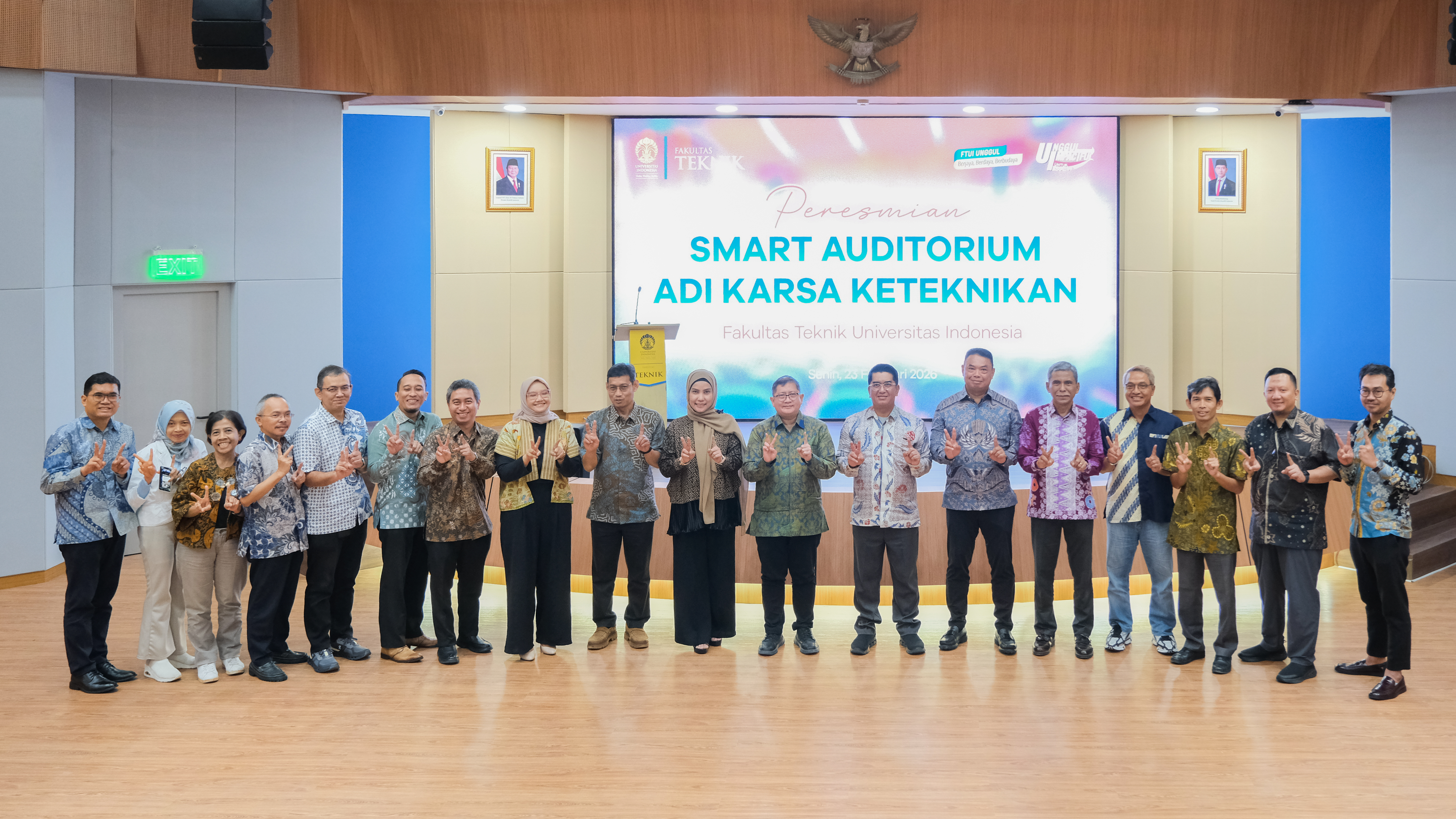 FTUI Resmikan Auditorium Adi Karsa Keteknikan K.301, Simbol Kolaborasi ...